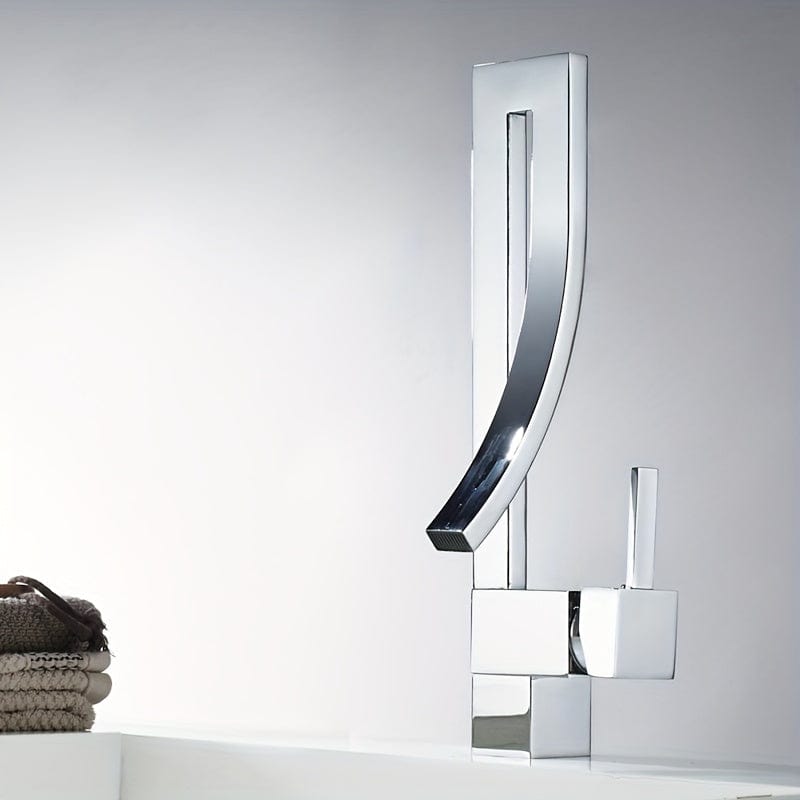 Robinet Lavabo - Haut sculpté Chrome | Robié® Chrome