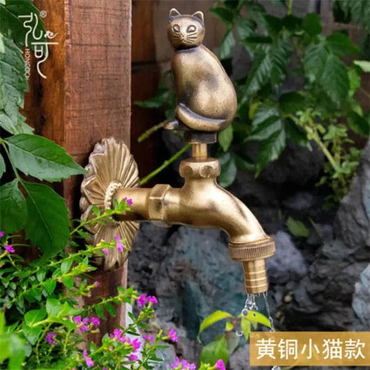 Robinet Extérieur en bronze - Chat | Robié® Chat