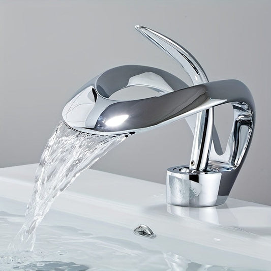 Robinet Lavabo - Cascade Courbure Chrome | Robié® Chrome