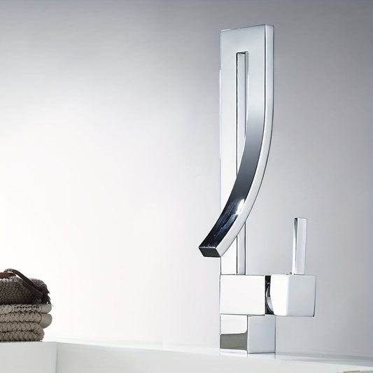 Robinet Lavabo - Haut sculpté Chrome | Robié® Chrome