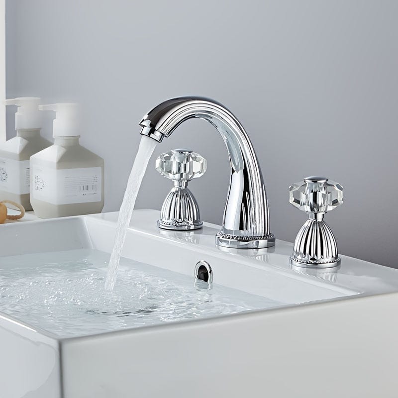 Robinet Salle de Bain - Excellence Crystal Platine