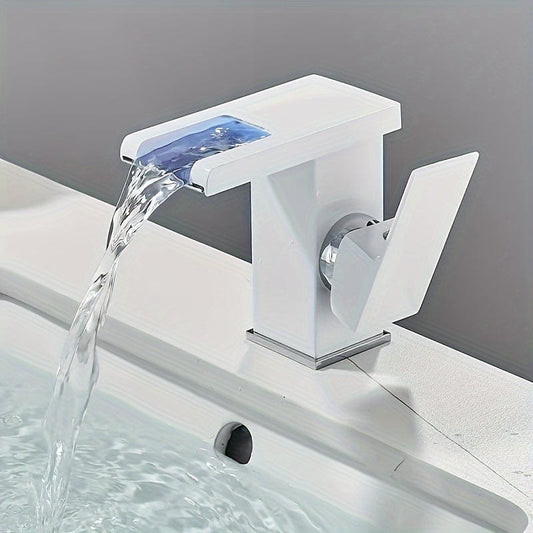 Robinet Salle de Bain - Luxor Cascade Blanc | Robié® Blanc