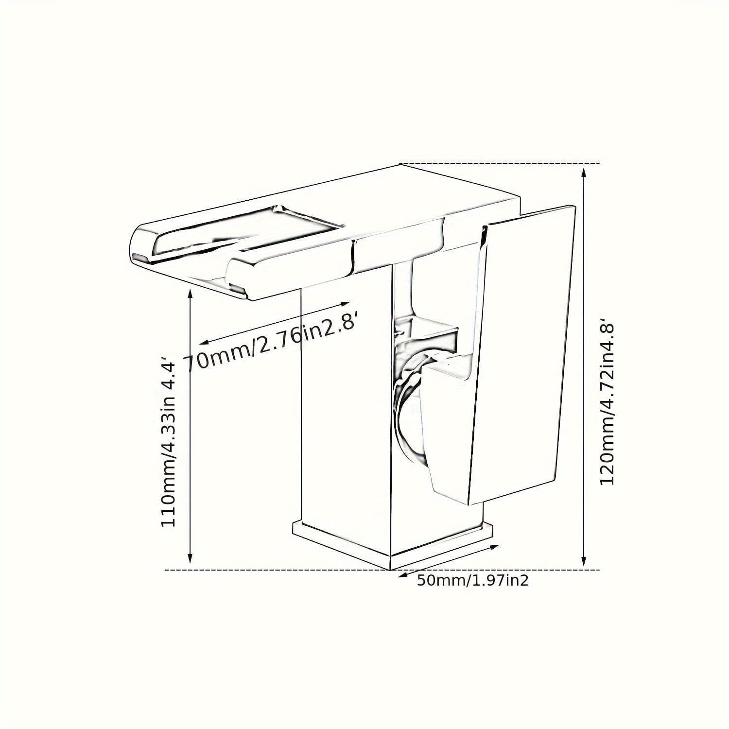 Robinet Salle de Bain - Luxor Cascade Blanc | Robié® Blanc