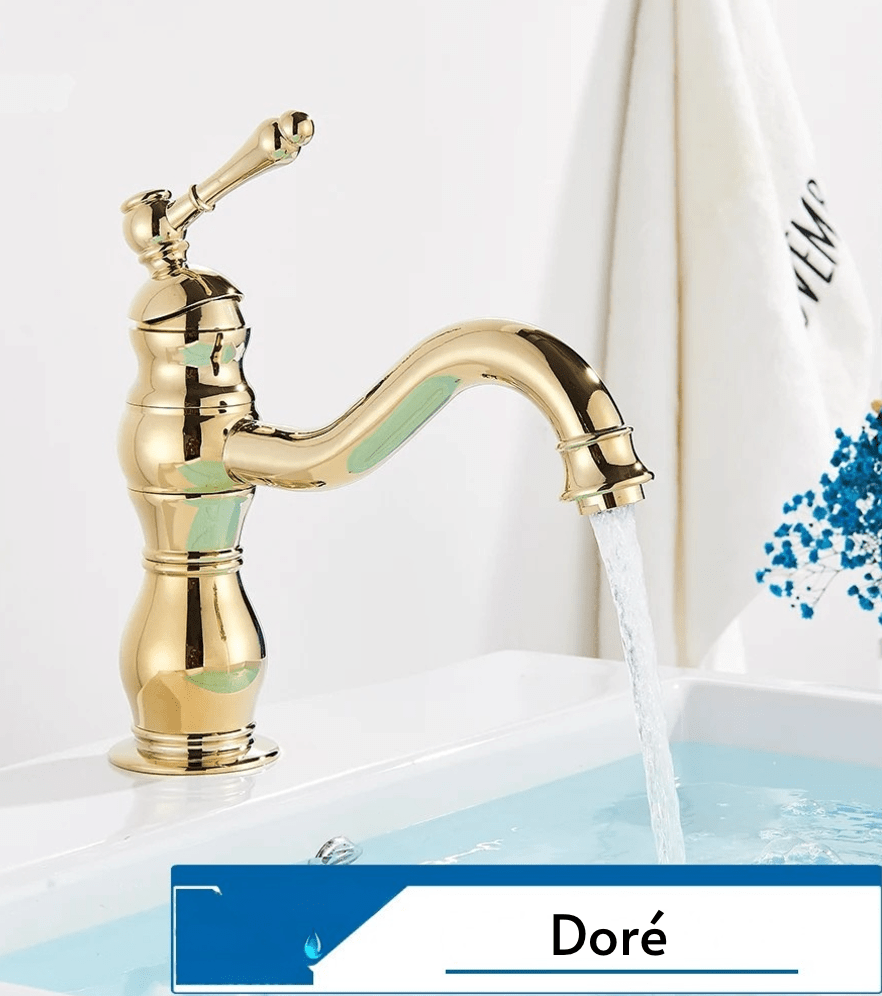 Robinet Salle de Bain - Vintage Petit Doré